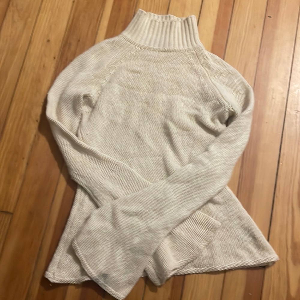 Cream colored Christopher Pischer Turtleneck Sweater Medium